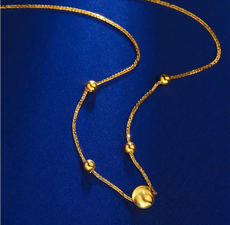 18K Gold Plated Cat Eye Beaded Necklace