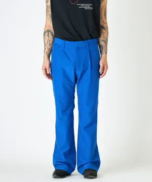 【60%OFF】Flared slim trouser - BLUE