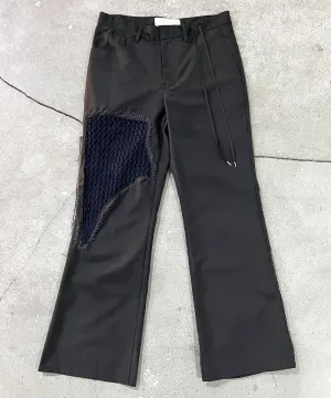 【60%OFF】Patchwork Flared trouser - BLACK03