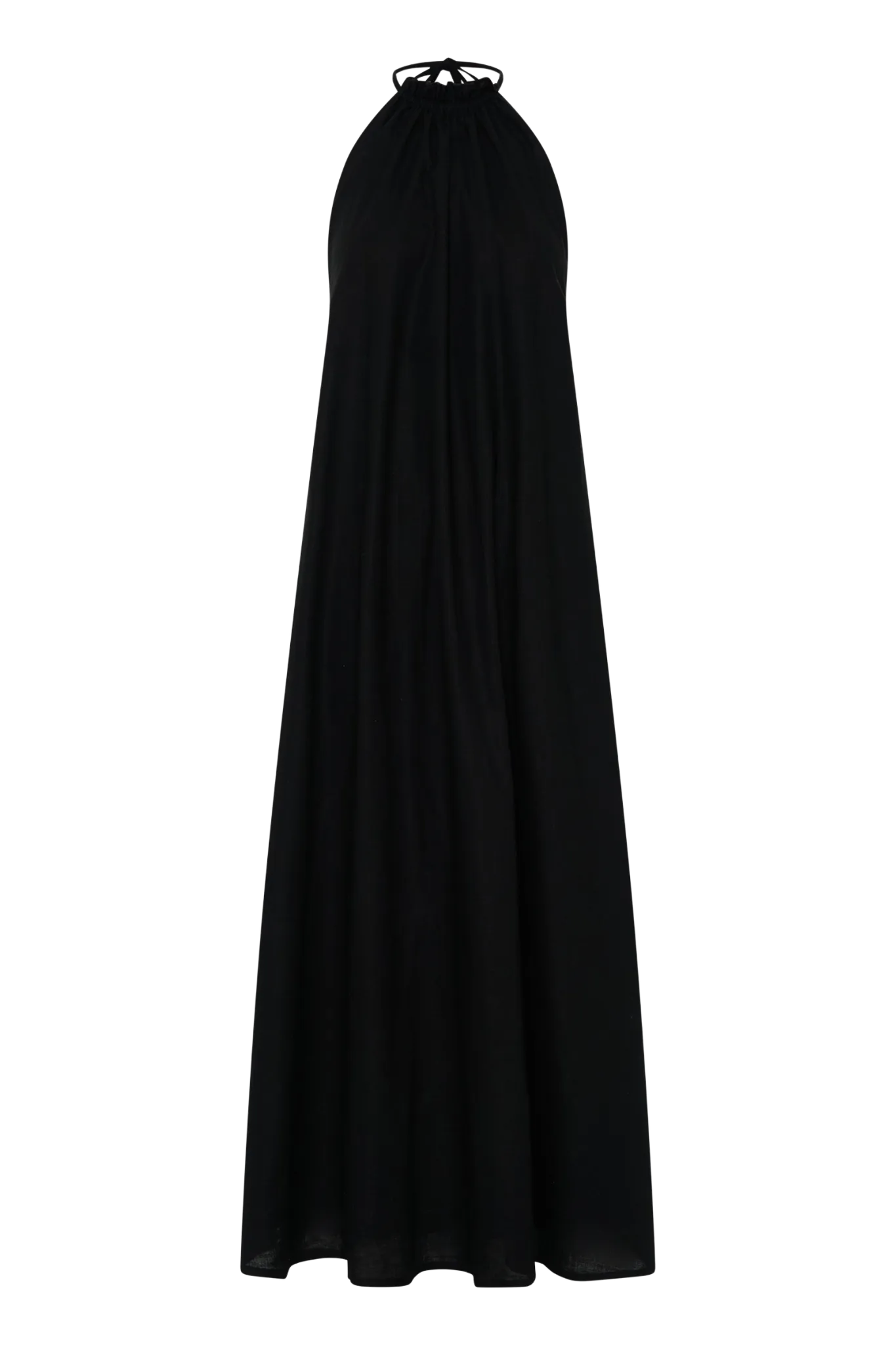 Alysse Halter Maxi Dress - Black