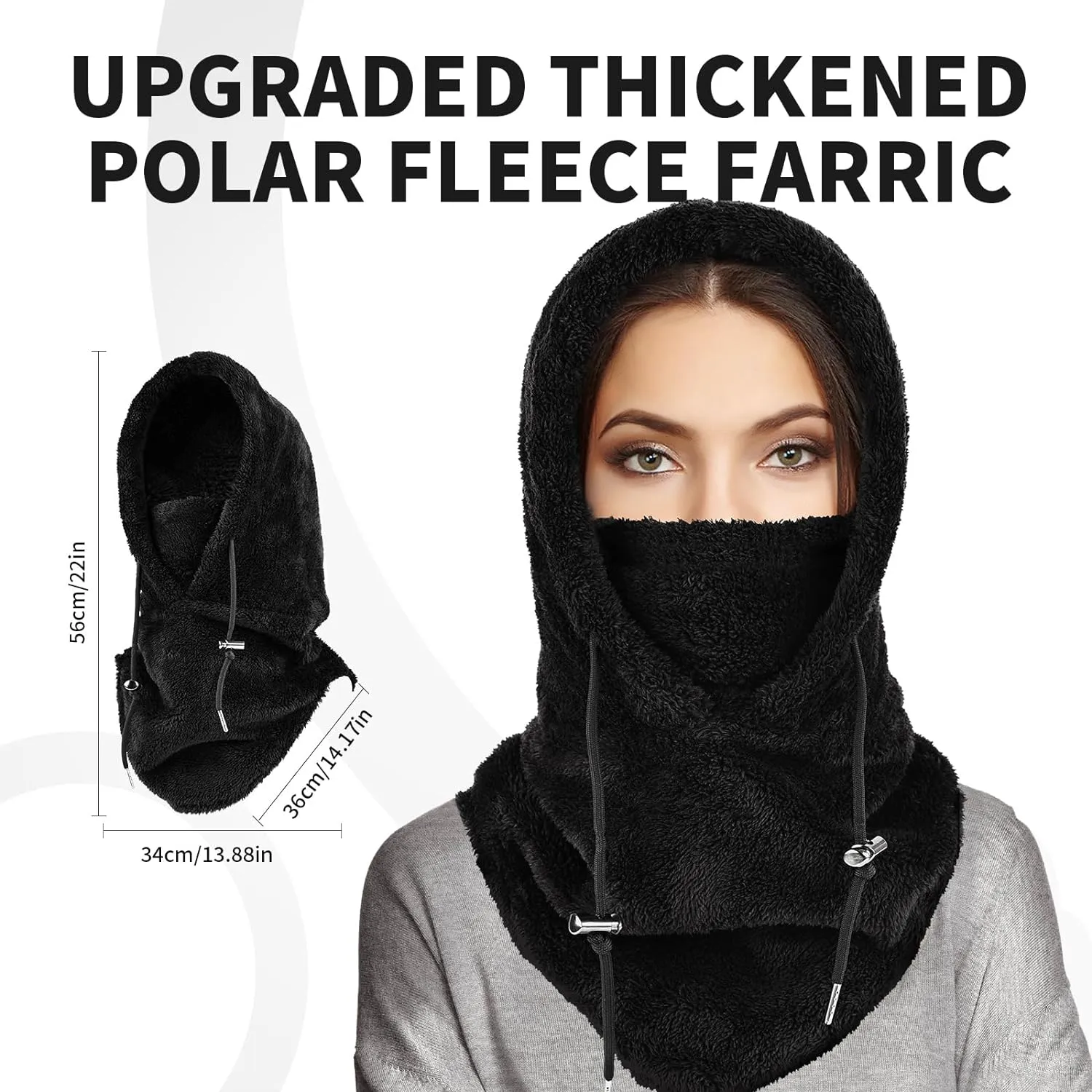 Balaclava Chapeau Cagoule Ski Masque en Polaire - Fitnessterapy