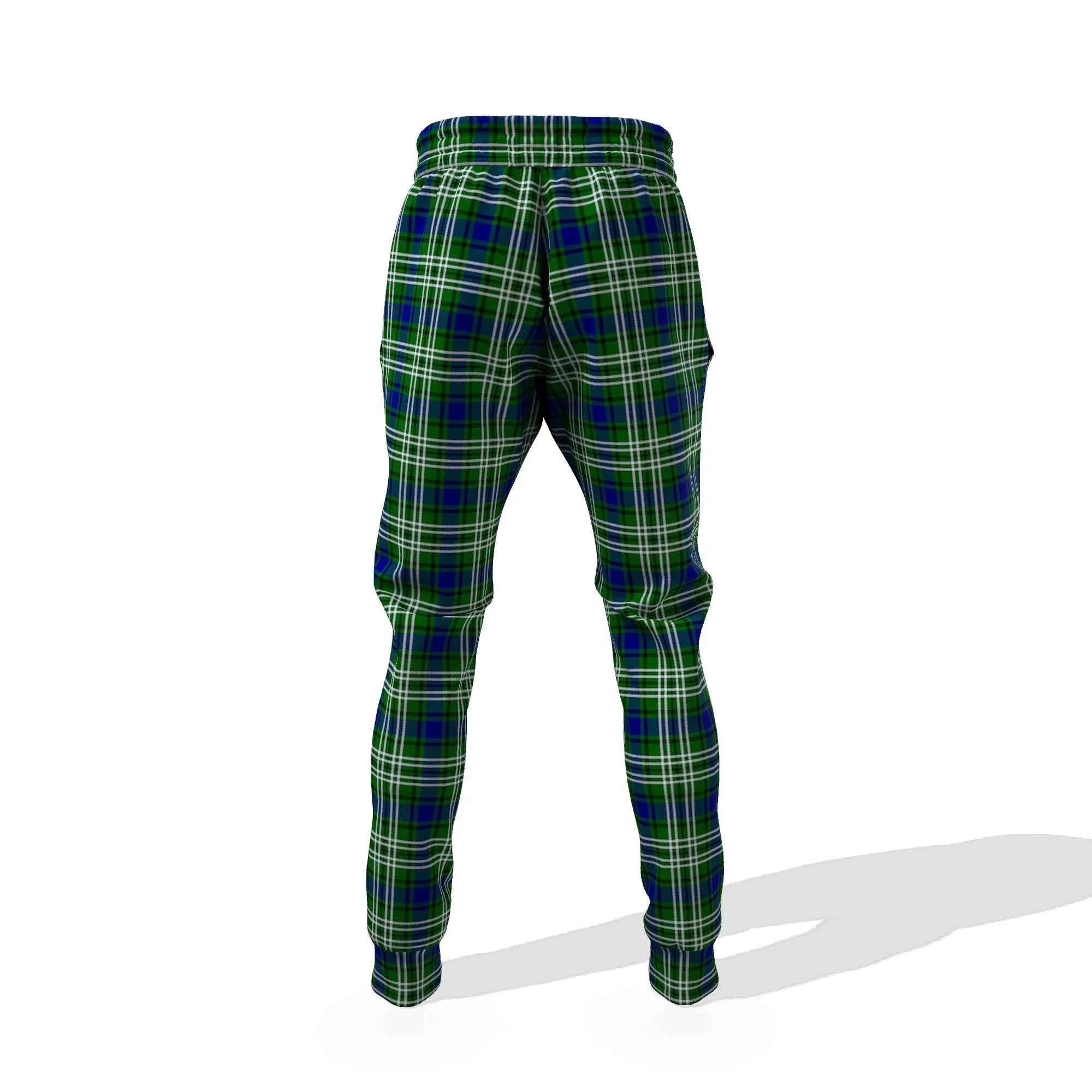 Blackadder Tartan Joggers Pants with Family Crest