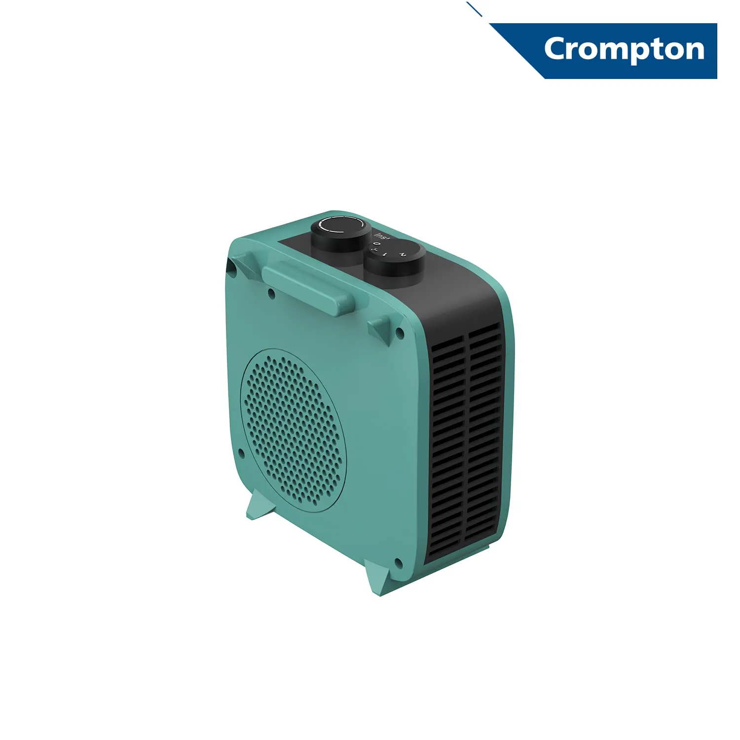 Crompton Insta Comfort Heater 2000 Watts Heat Convector with Adjustable Thermostats, Hybrid Cyan, Standard