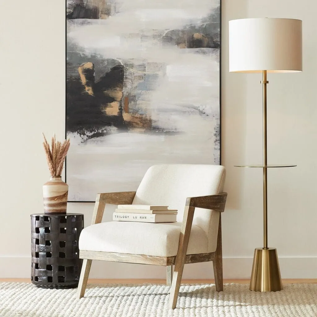 Cyan Design 10950 Peplum Floor Lamp - Brass