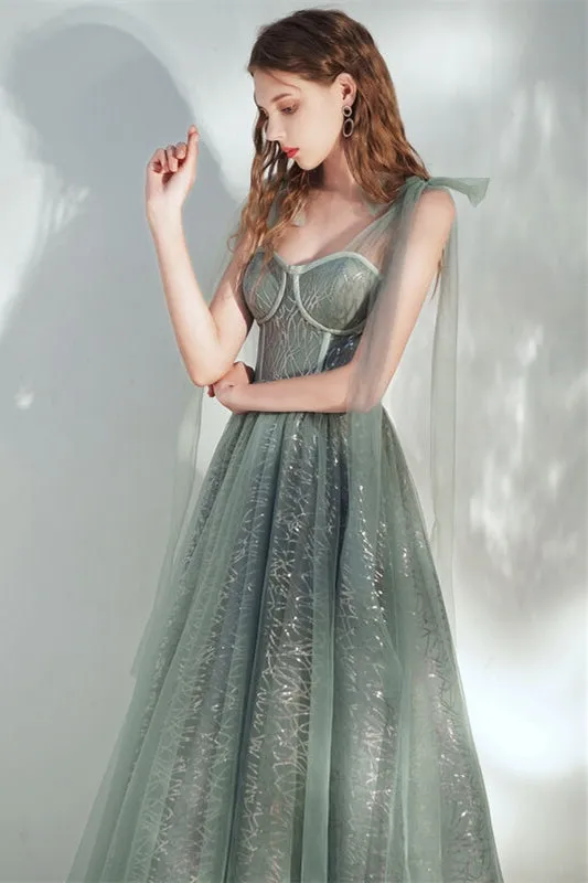 Cyan Midi Dress with Shoulders