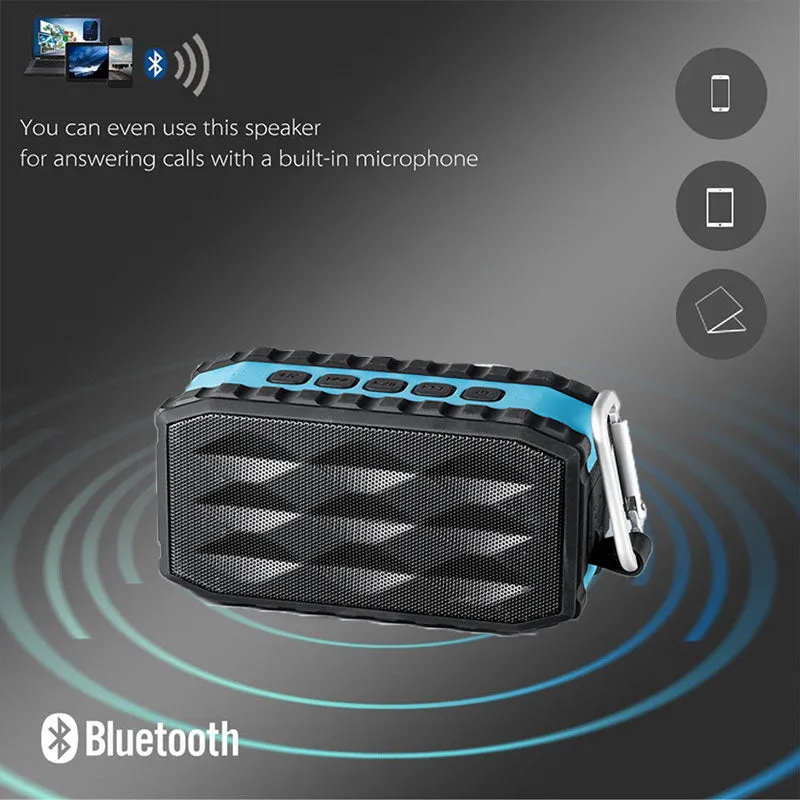 DUAL Speakers Bass Boombox  TK100 waterproof bt speaker