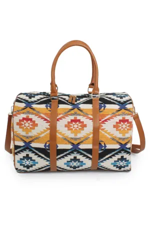 EBD10702 AZTEC PATTERN DUFFLE BAG