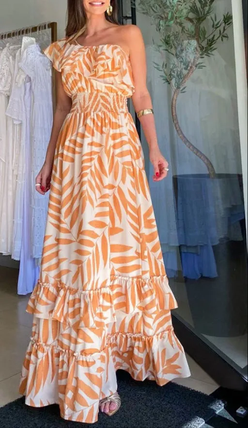 Fashion Off-Neck Swing Dress