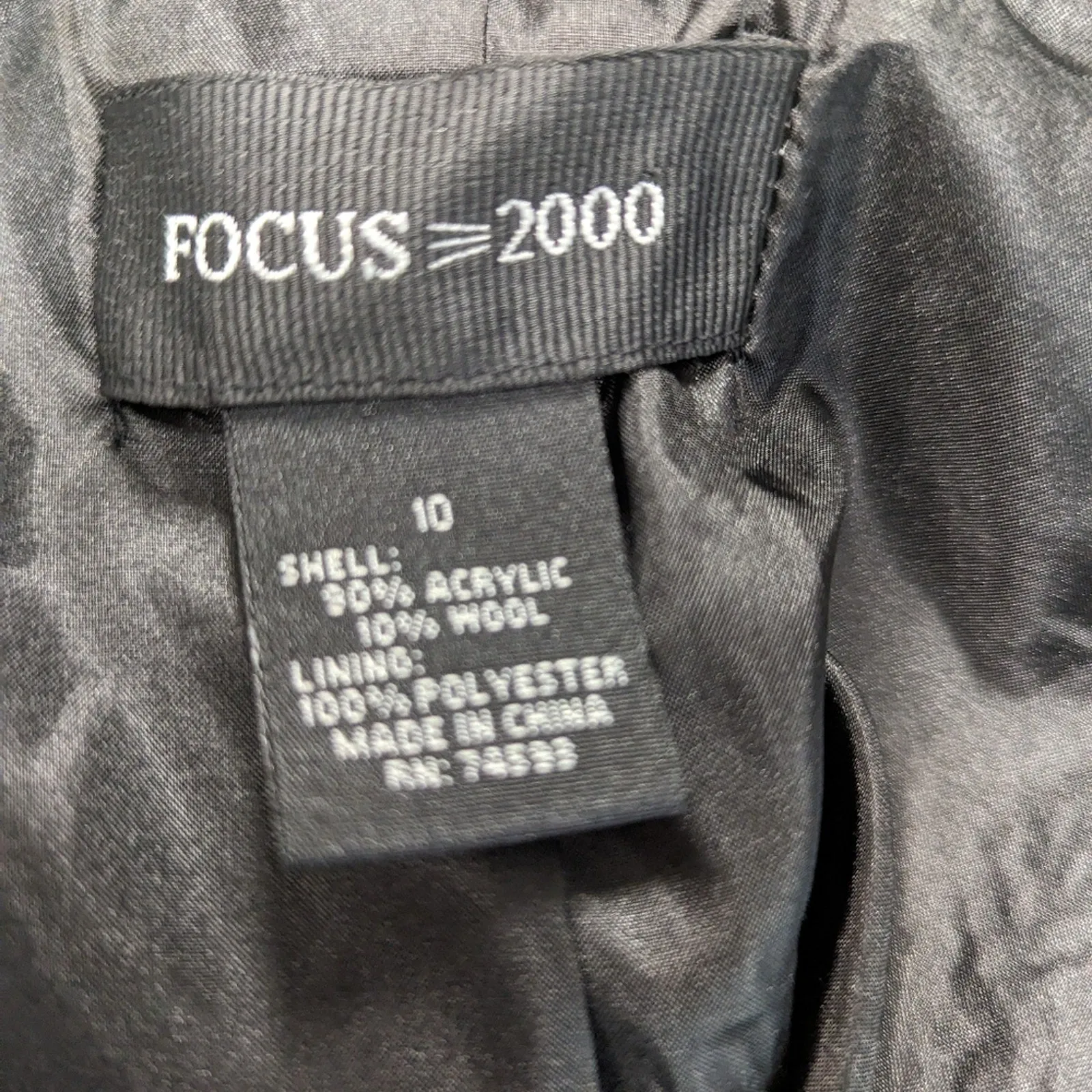 Focus 2000 Wool Plaid Coat / 10