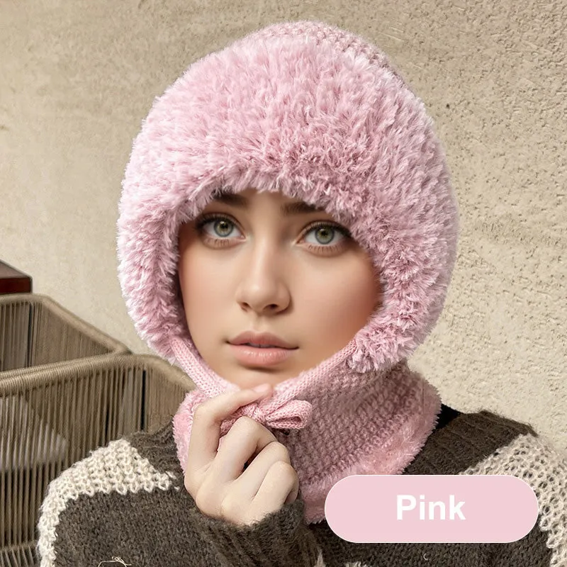 Hot Sale 49% OFFWomen's Winter One-Piece Knitted Beanie Scarf Mask 3-in-1 Balaclava