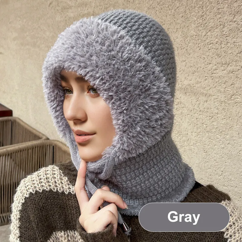Hot Sale 49% OFFWomen's Winter One-Piece Knitted Beanie Scarf Mask 3-in-1 Balaclava