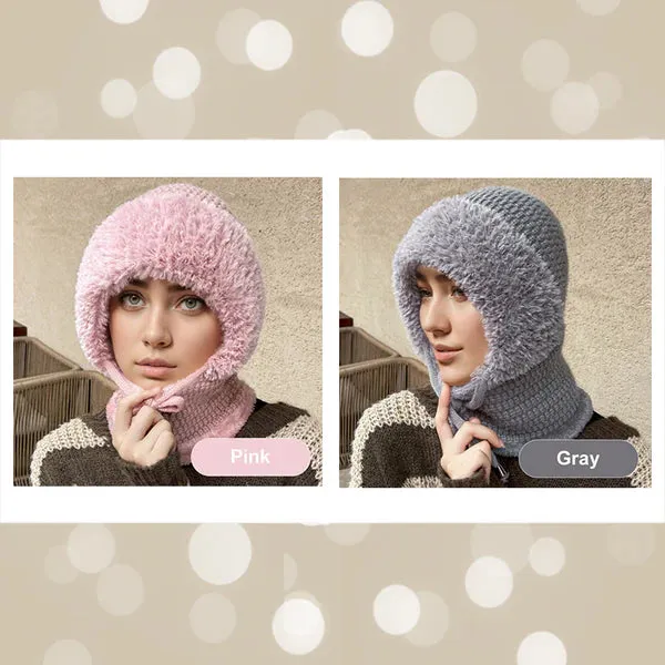 Hot Sale 49% OFFWomen's Winter One-Piece Knitted Beanie Scarf Mask 3-in-1 Balaclava