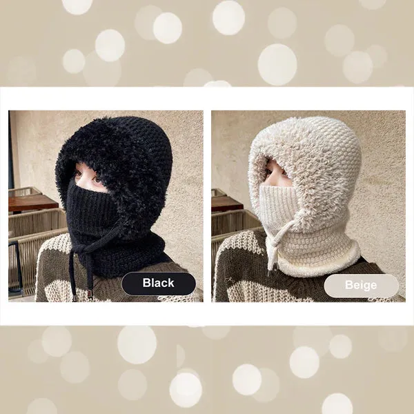 Hot Sale 49% OFFWomen's Winter One-Piece Knitted Beanie Scarf Mask 3-in-1 Balaclava