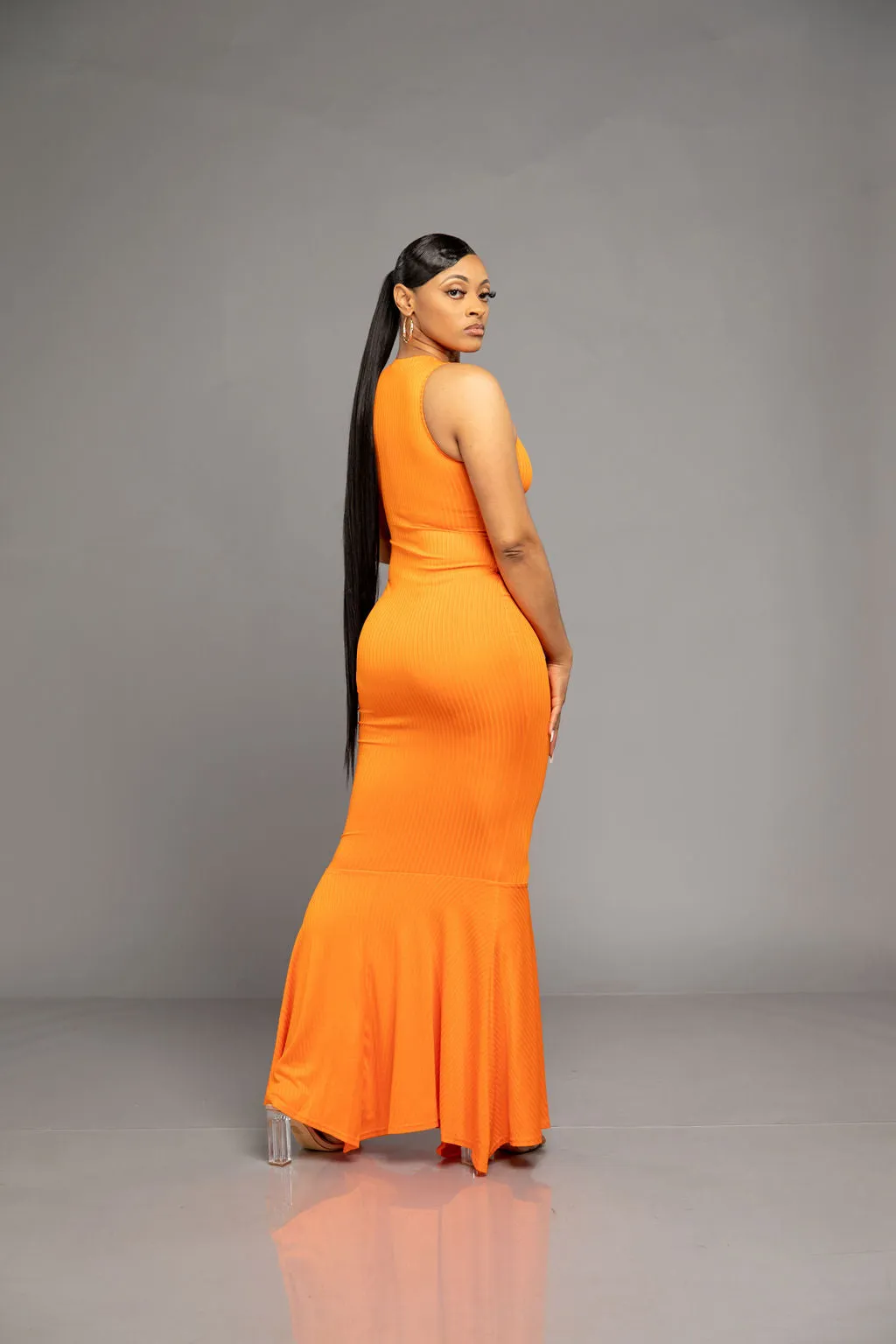 I Slay Maxi Dress- Orange
