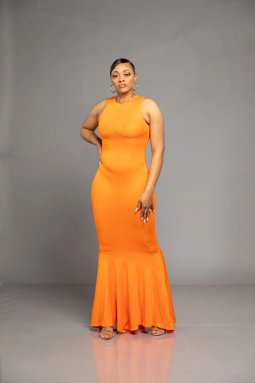 I Slay Maxi Dress- Orange