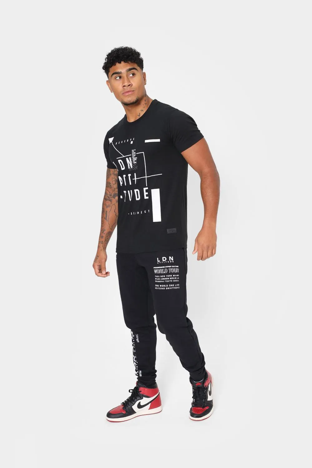 London Attitude World Tour Edition Joggers in Black
