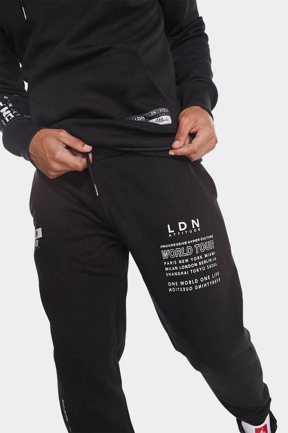 London Attitude World Tour Edition Joggers in Black