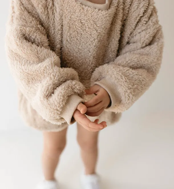 Long Sleeve Romper | Teddy Bear