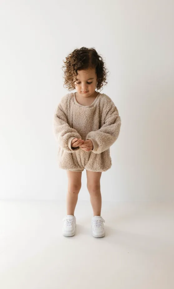 Long Sleeve Romper | Teddy Bear