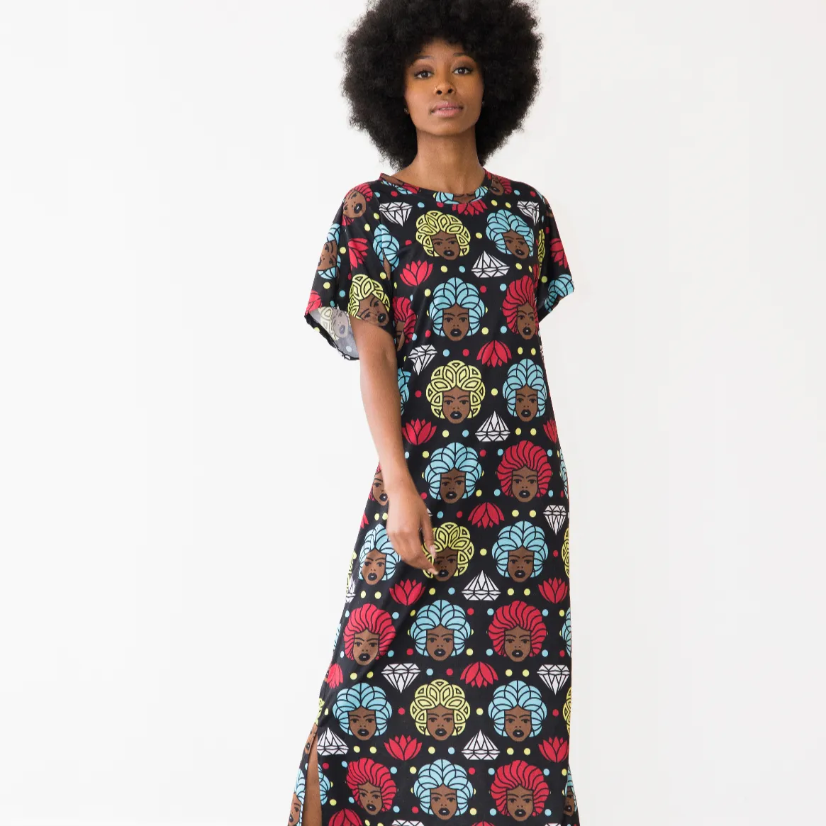 Majestic Girl Jersey Maxi Dress