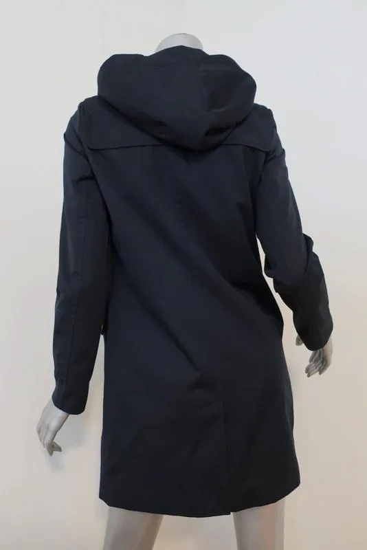 MICHAEL Michael Kors Toggle Duffle Coat Navy Cotton-Blend Size Extra Small