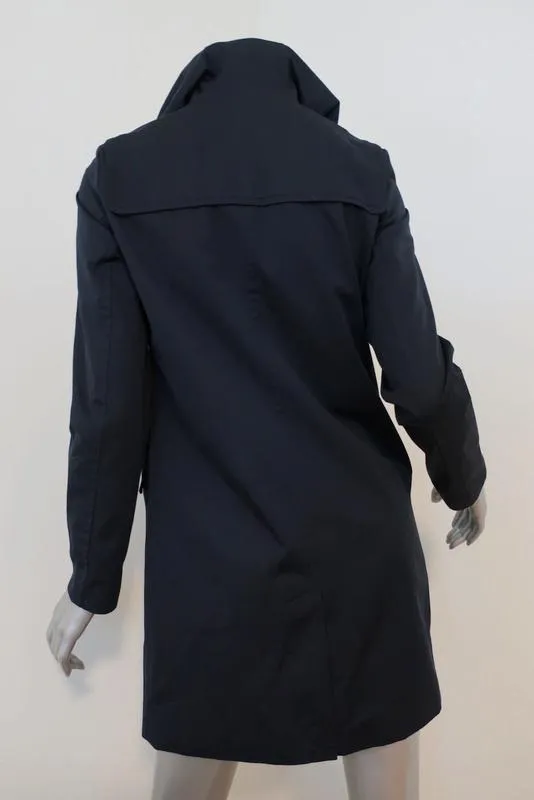 MICHAEL Michael Kors Toggle Duffle Coat Navy Cotton-Blend Size Extra Small