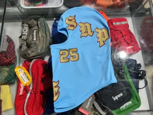 NEW Supreme  Old English Lightweight Balaclava - Baby Blue