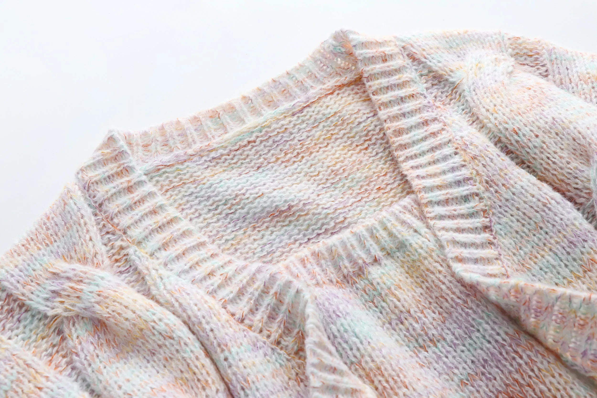 Open Front Button Down Knitted Sweater