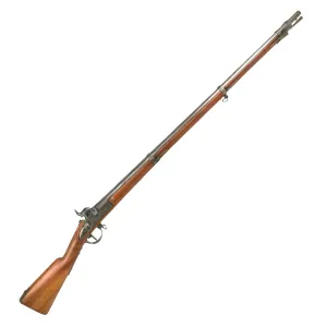 Original U.S. Civil War Era Swiss Model 1842 Smoothbore Percussion Musket Serial 832 - Stock Cut Under Band