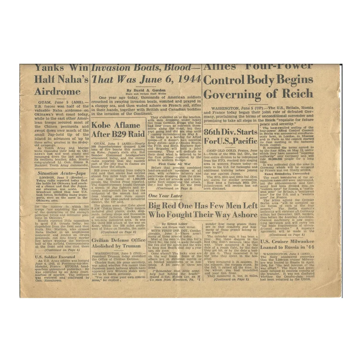 Original U.S. WWII 82nd Airborne 504th Parachute Infantry Regiment Named Grouping