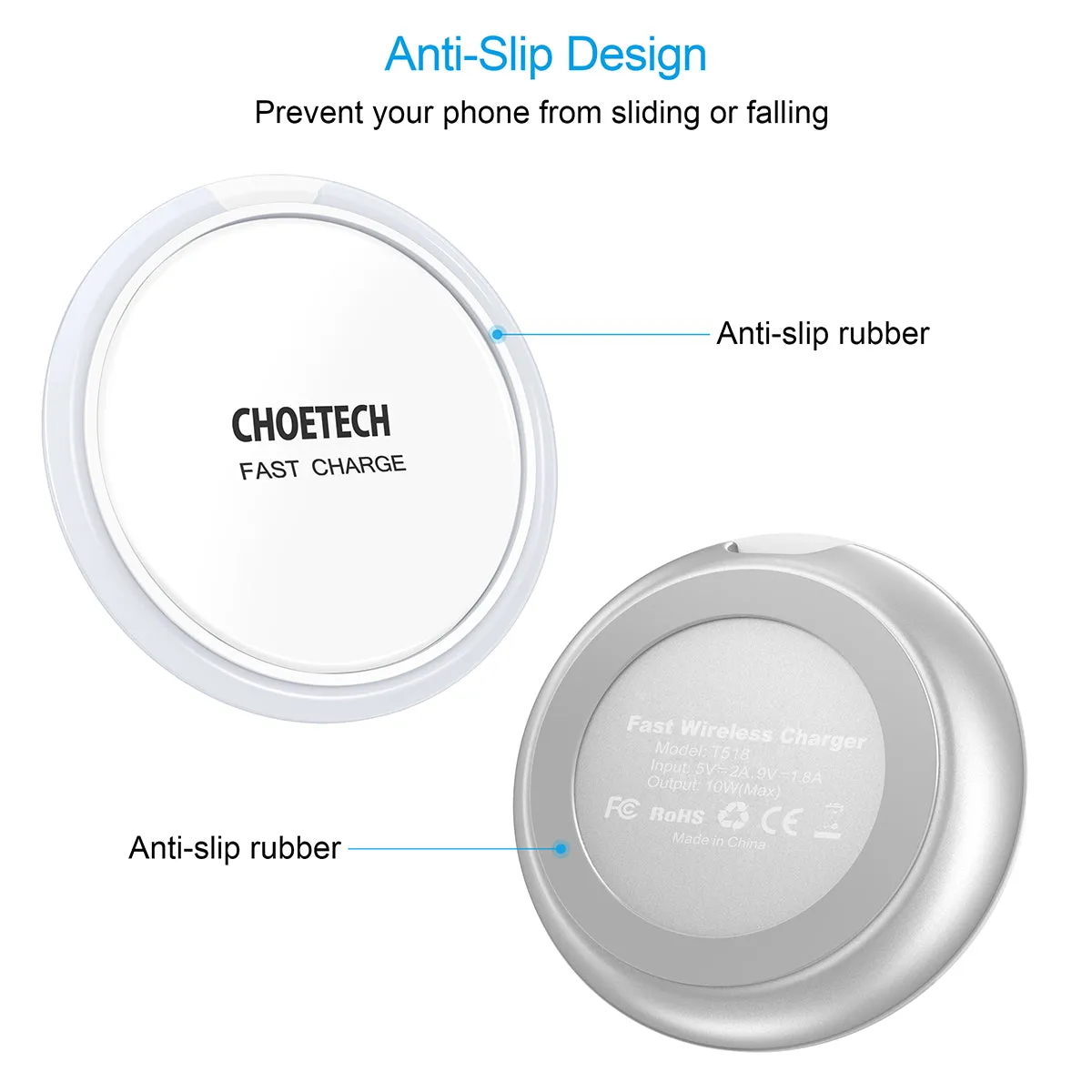 Qi Fast Wireless Charger 7.5W（CLEARANCE）