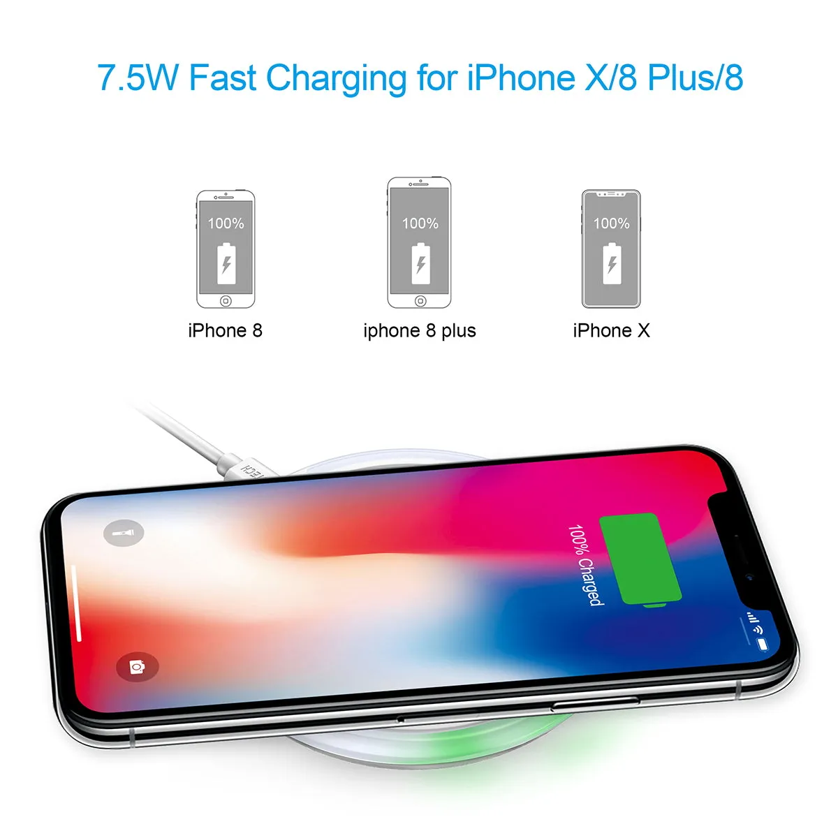 Qi Fast Wireless Charger 7.5W（CLEARANCE）