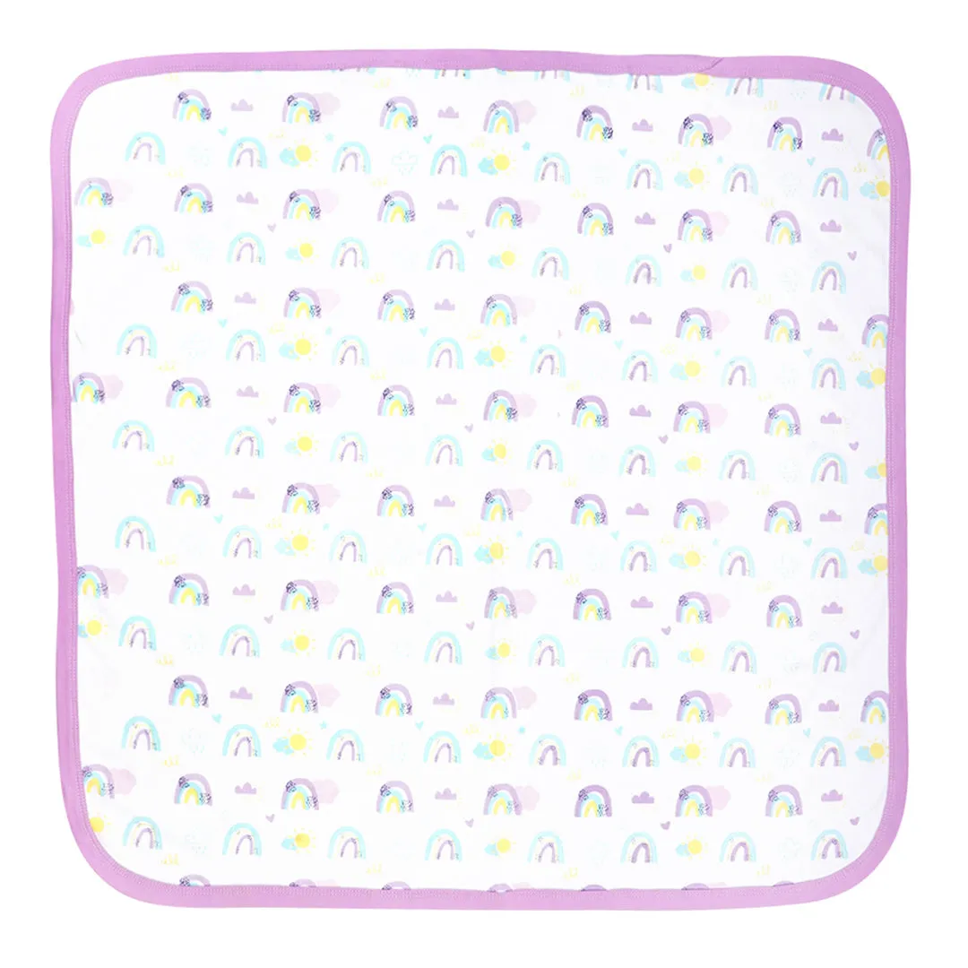 Rainbow Bliss hooded Swaddle sheet