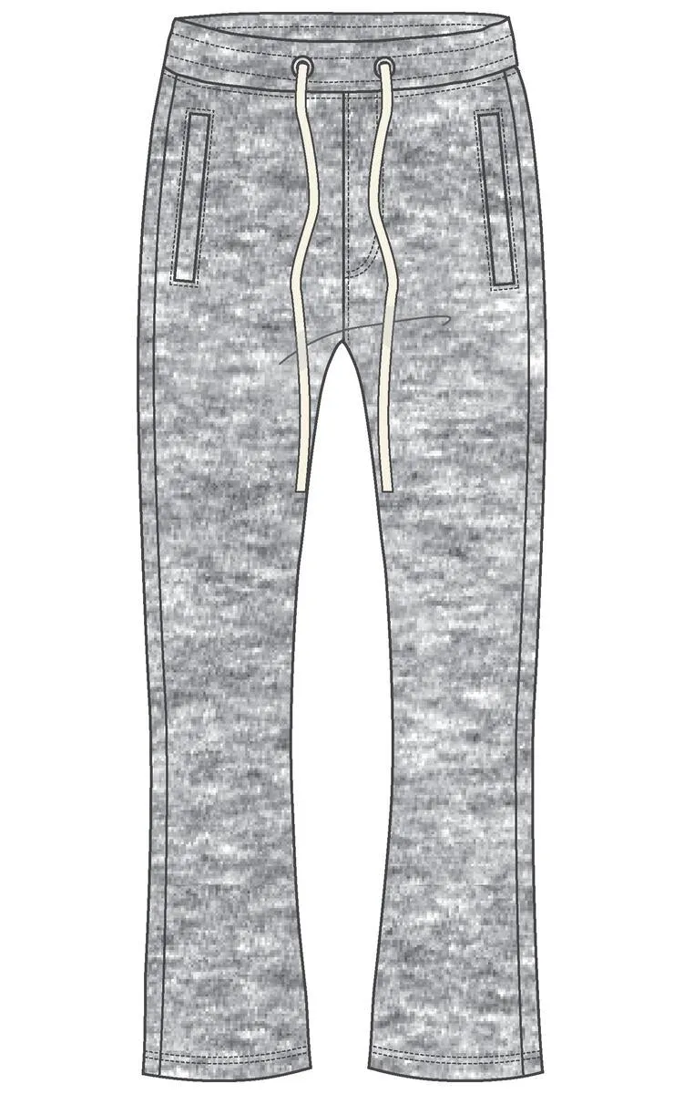 REBEL MINDS/ Bleecker & Mercer Men Slim Flare Fit Stacked Sweatpants