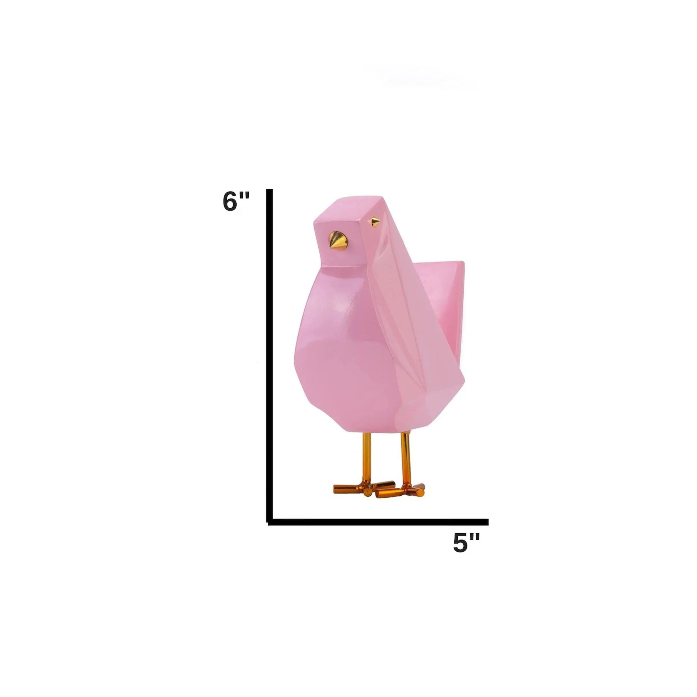 Set of Five Bird Sculptures // Multi-Color - Home Decor