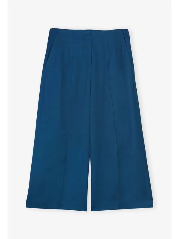 Single Tone Wide Legs Culottes