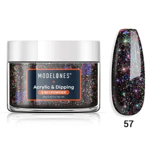 Super Platinum Acrylic Powder(1 oz)-Obsidian#57