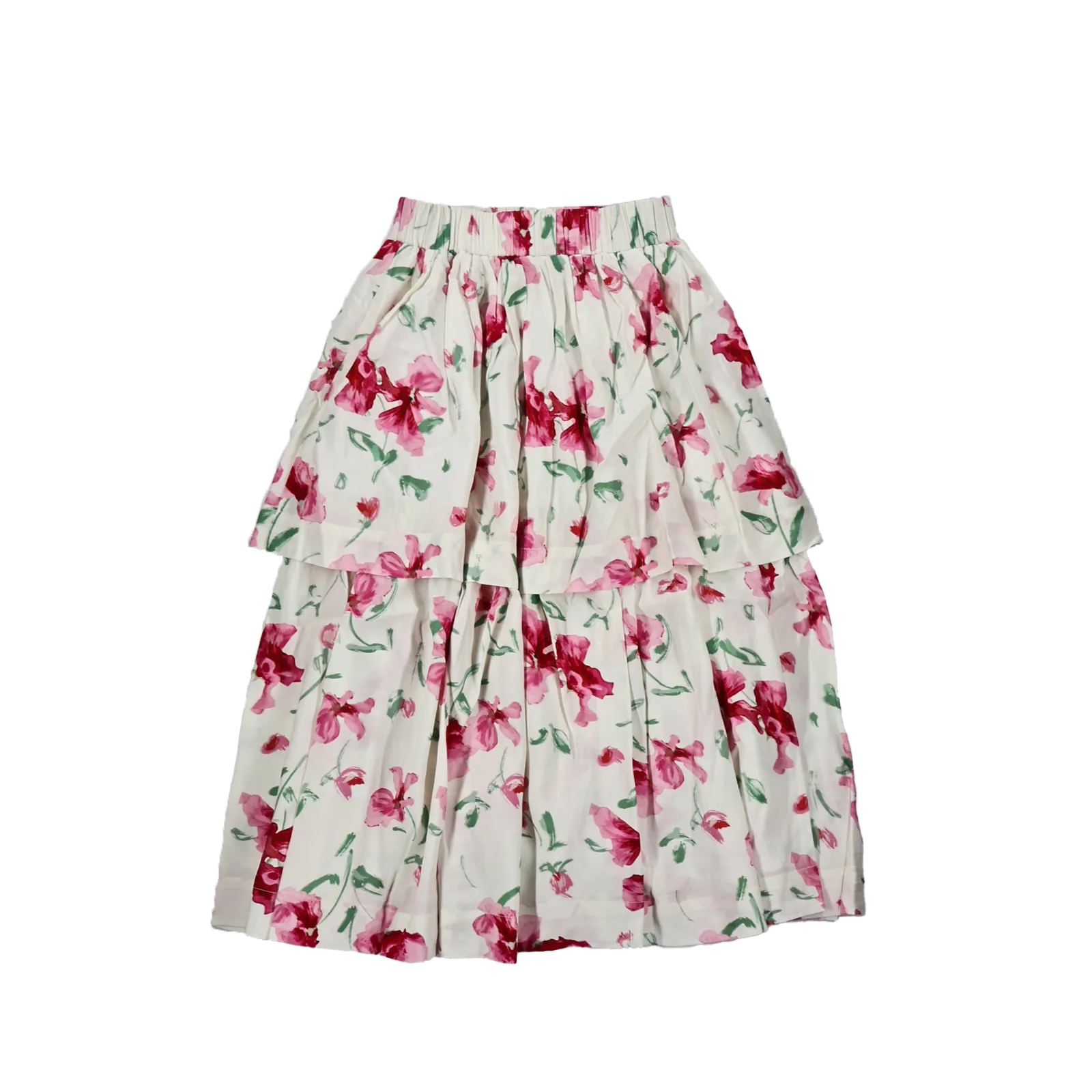 SWEET THREADS FLORAL LAYERED SKIRT