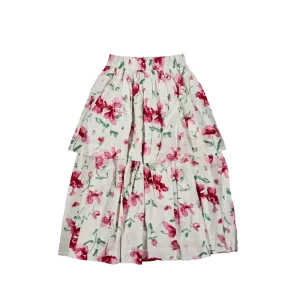 SWEET THREADS FLORAL LAYERED SKIRT