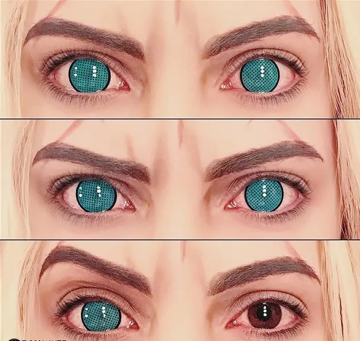 Urban Layer Cyan Mesh Contact Lenses (1 Pair)