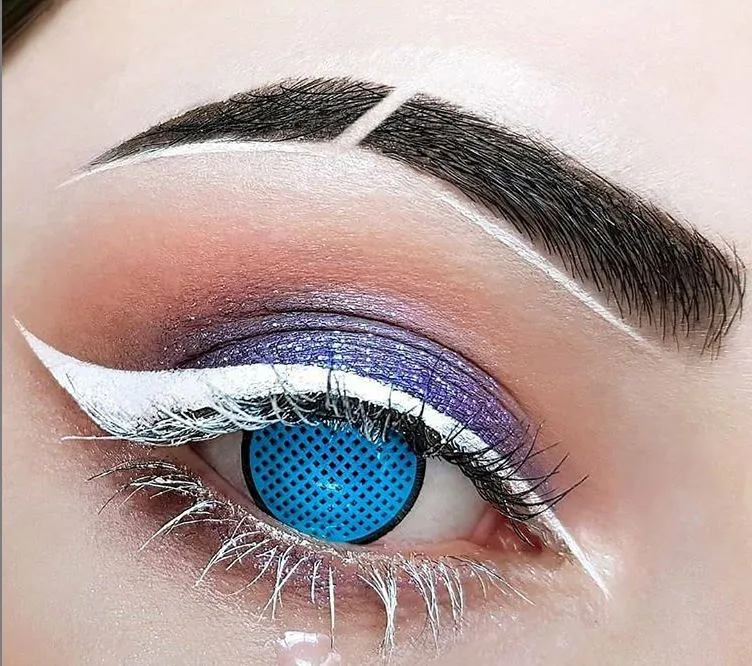 Urban Layer Cyan Mesh Contact Lenses (1 Pair)