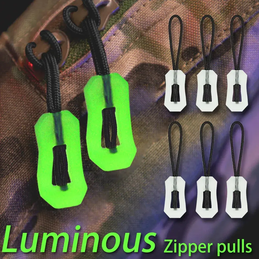 Versatile Glow-in-the-Dark Zipper Pulls for Safety and Convenience