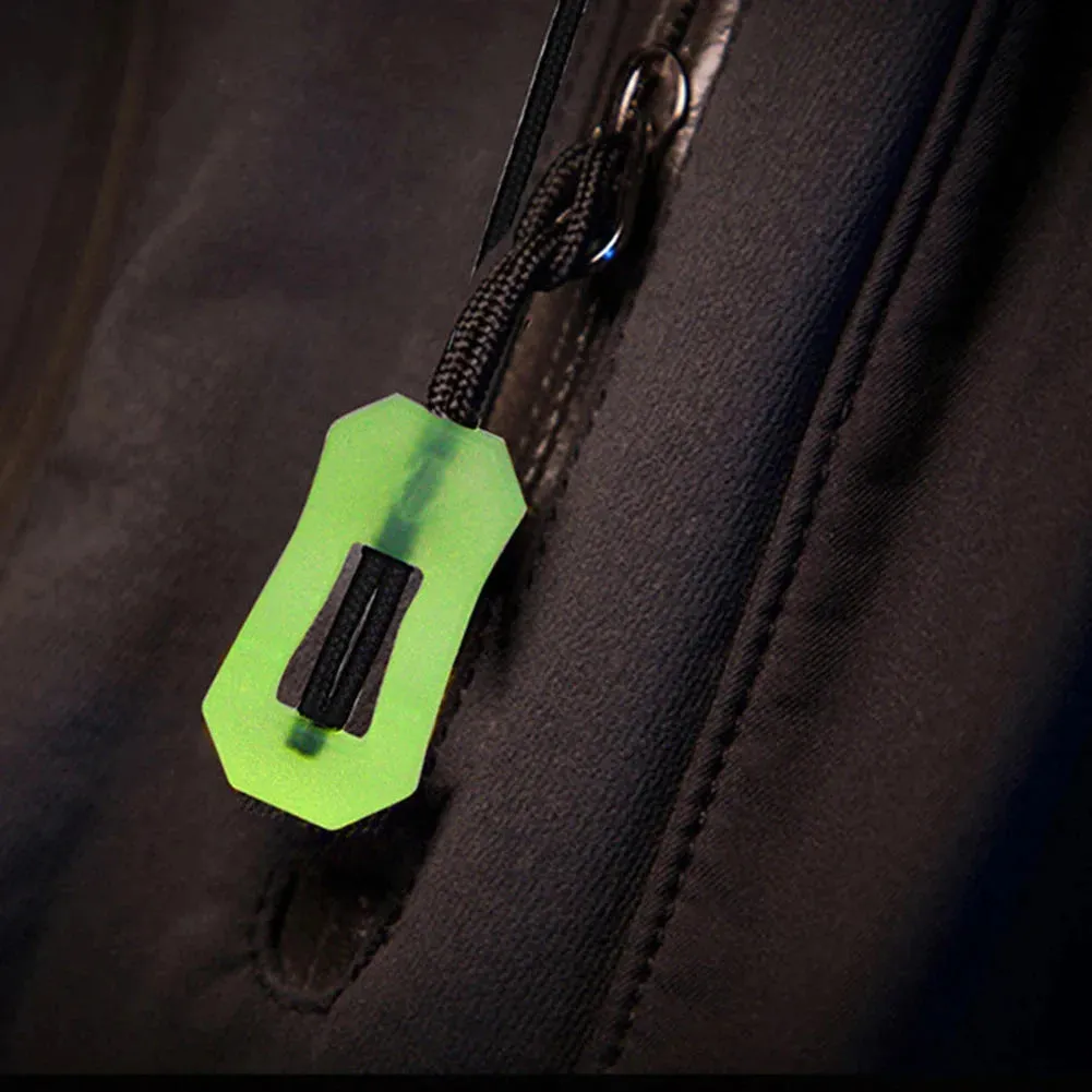 Versatile Glow-in-the-Dark Zipper Pulls for Safety and Convenience