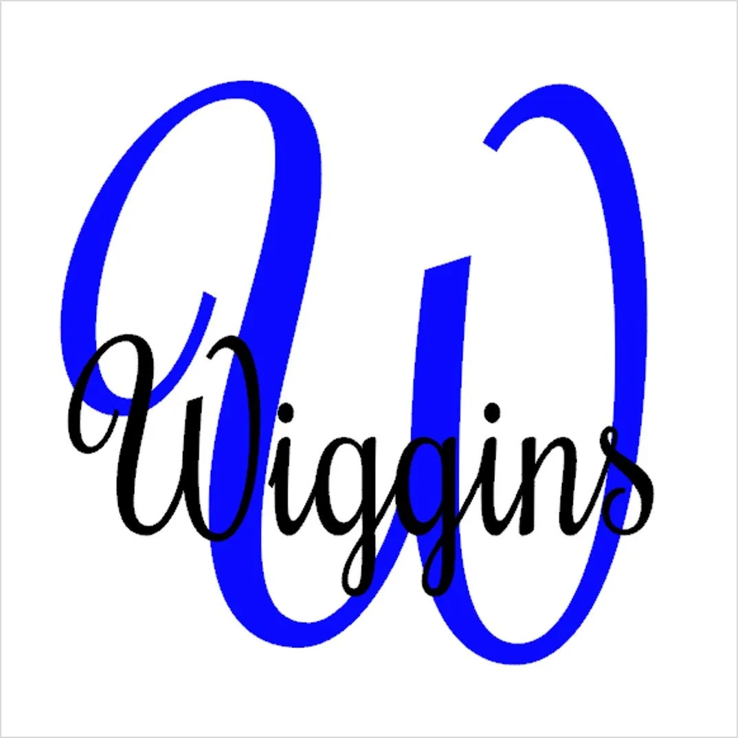 Vinyl Decal Two Color Initial and Name 11x11